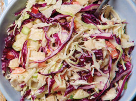Apple and cabbage slaw