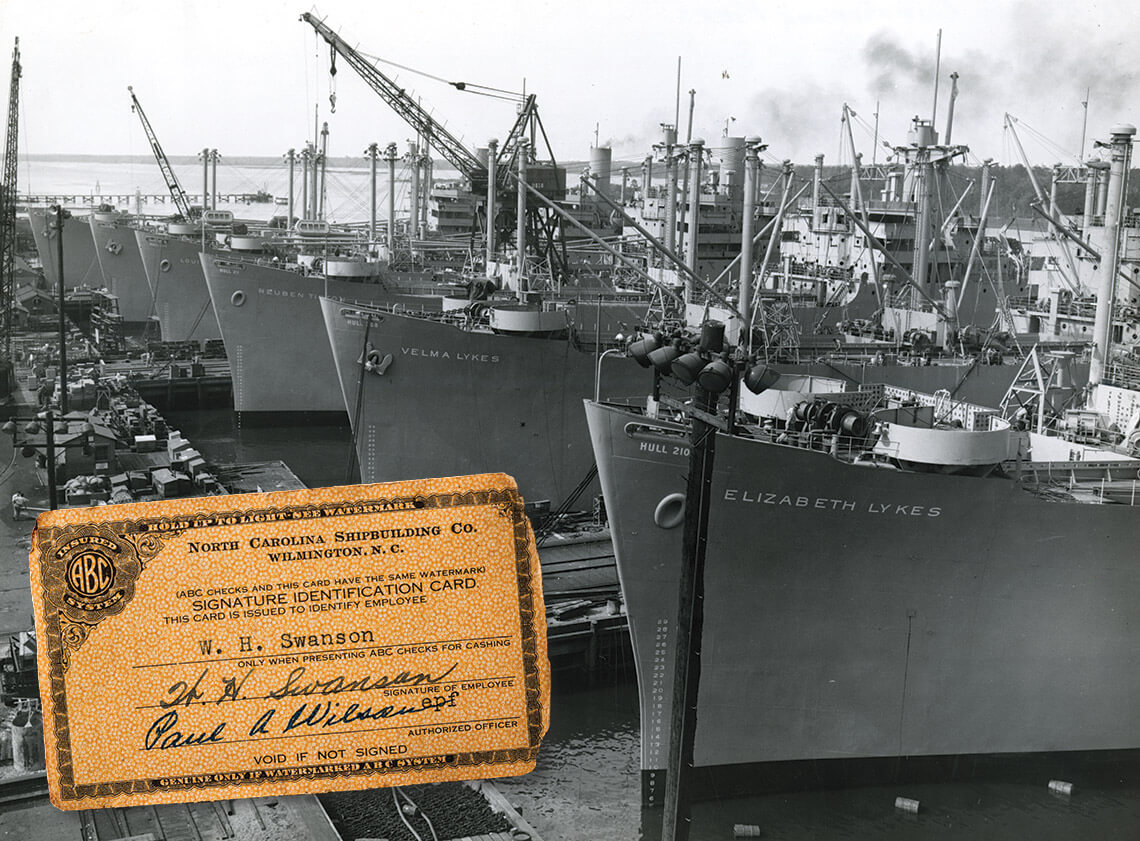 Shipyard at the North Carolina Shipbuilding Company in Wilmington