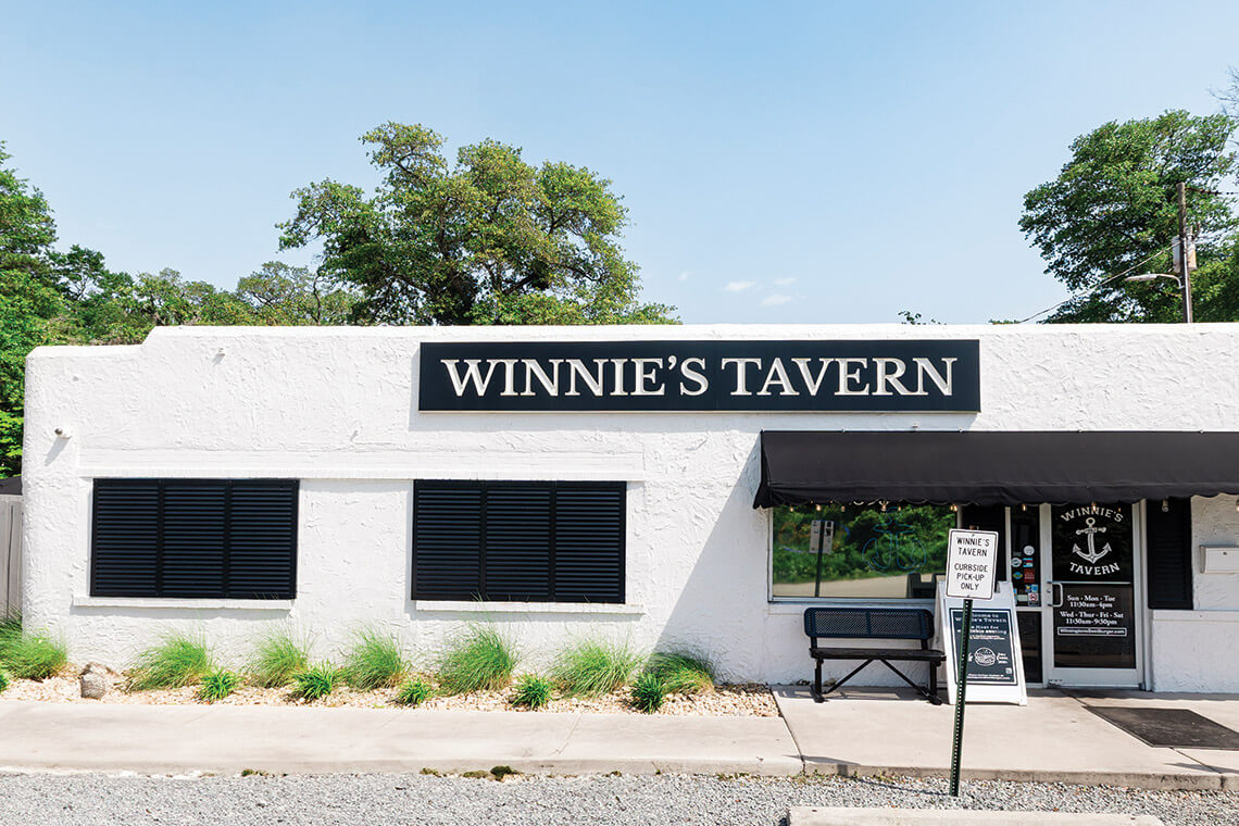 Exterior of Winnie's Tavern