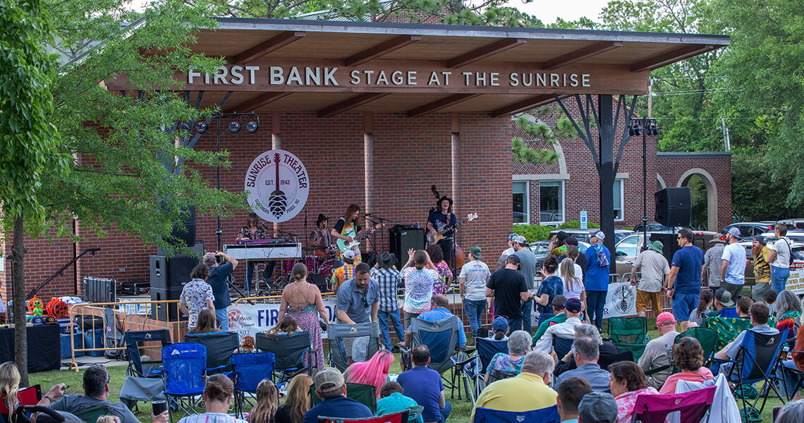 Friday concert at First Bank Stage at Sunset Theater