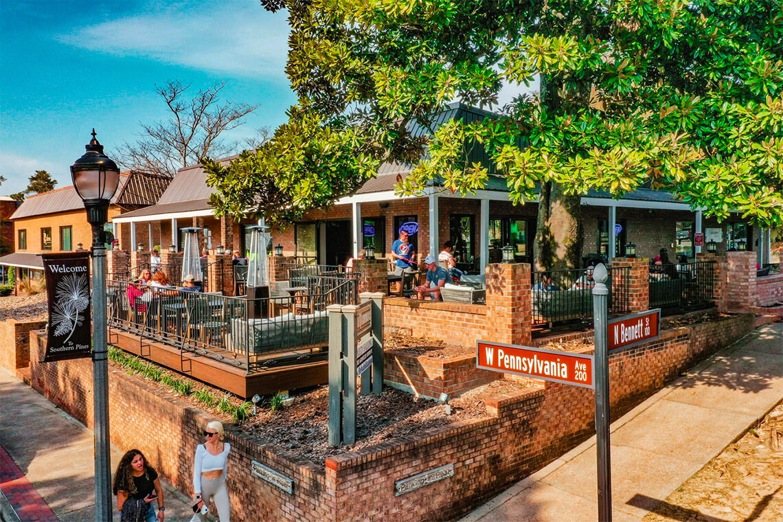 Exterior of Southern Pines Brewing Company