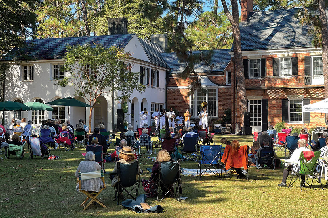 Attendees at the Come Sunday Jazz event at Weymouth Center in Southern Pines, NC