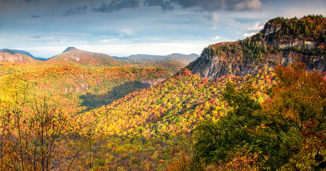 Mountains in Jackson County during the fall