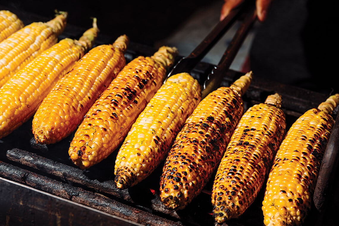 Grilled corn