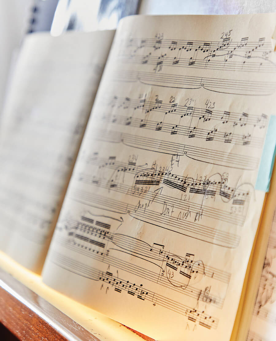 Sheet music for the organ