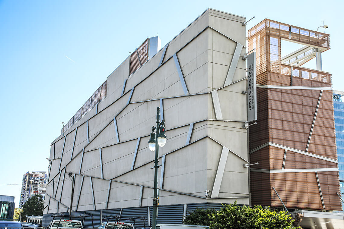 Exterior of the Harvey B. Gantt Center