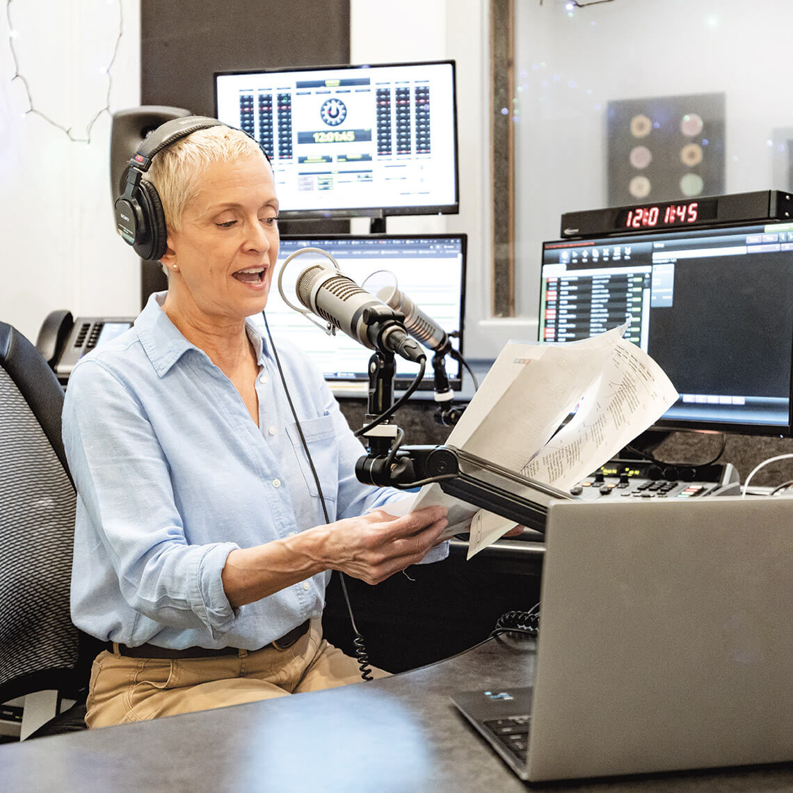 Helen Chickering on air