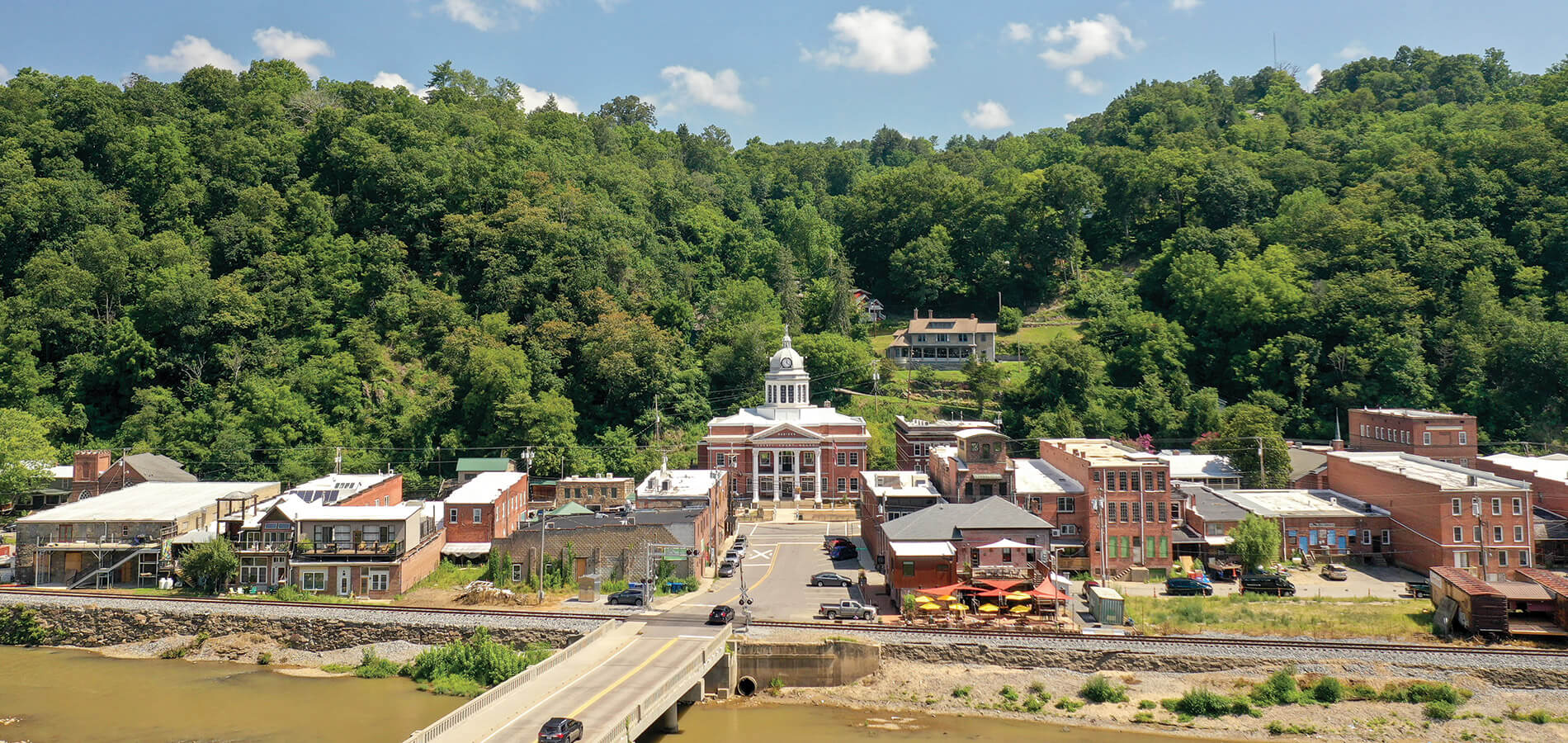 Town of Marshall on the French Broad River