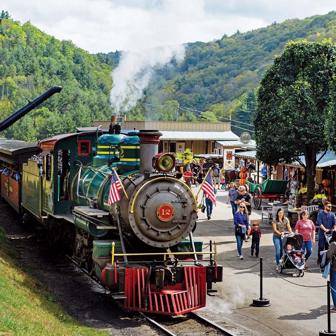 Tweetsie Railroad's steam engine