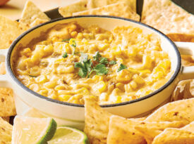 Hot cheesy corn dip