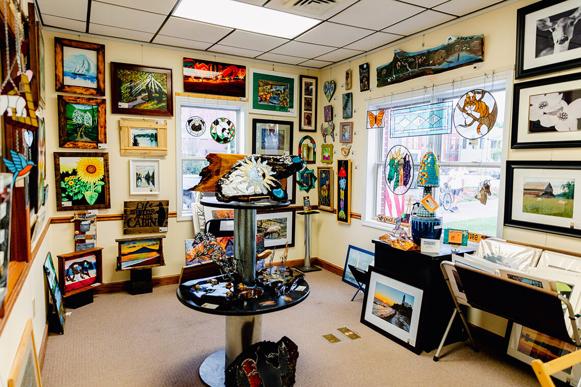 Gallery inside the Murphy Art Center