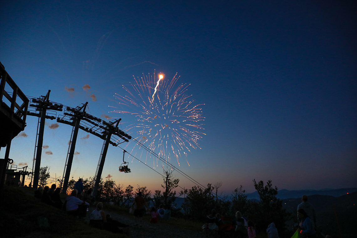 Fireworks at Sugar Mountain