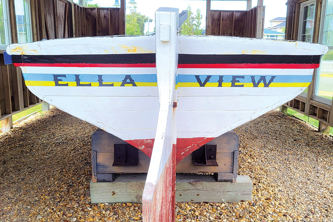 The Ella View wooden boat 