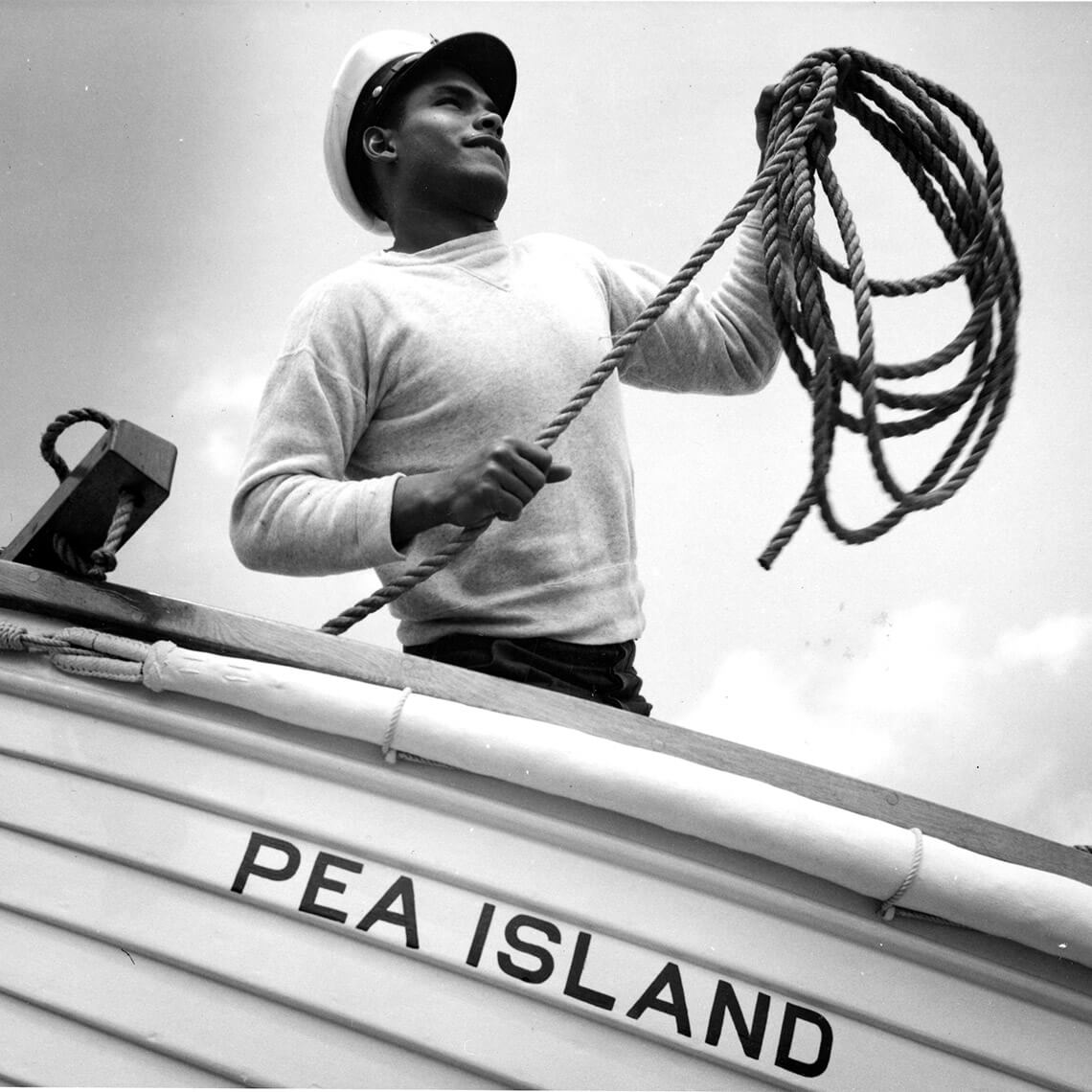 Surfman Herbert M. Collins during a training exercise