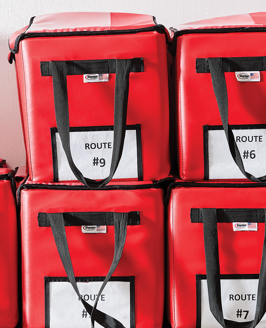 Thermal coolers stacked