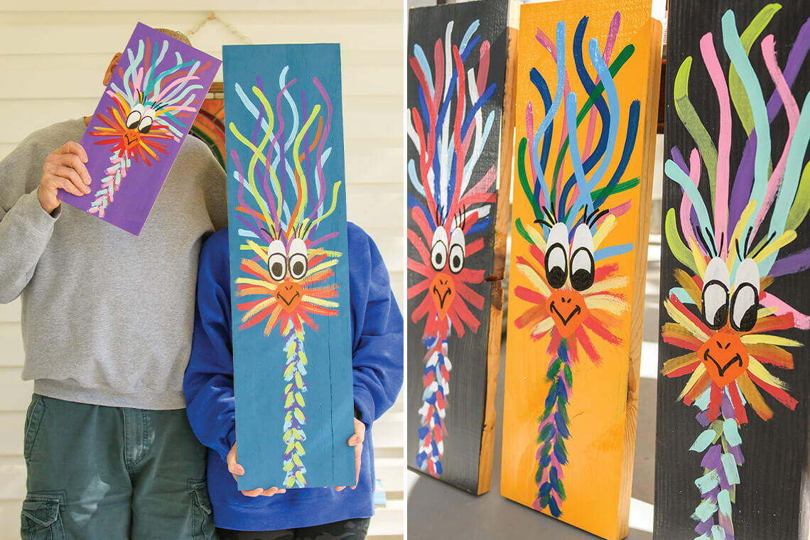 Gooney Birds crafted by a secret artist