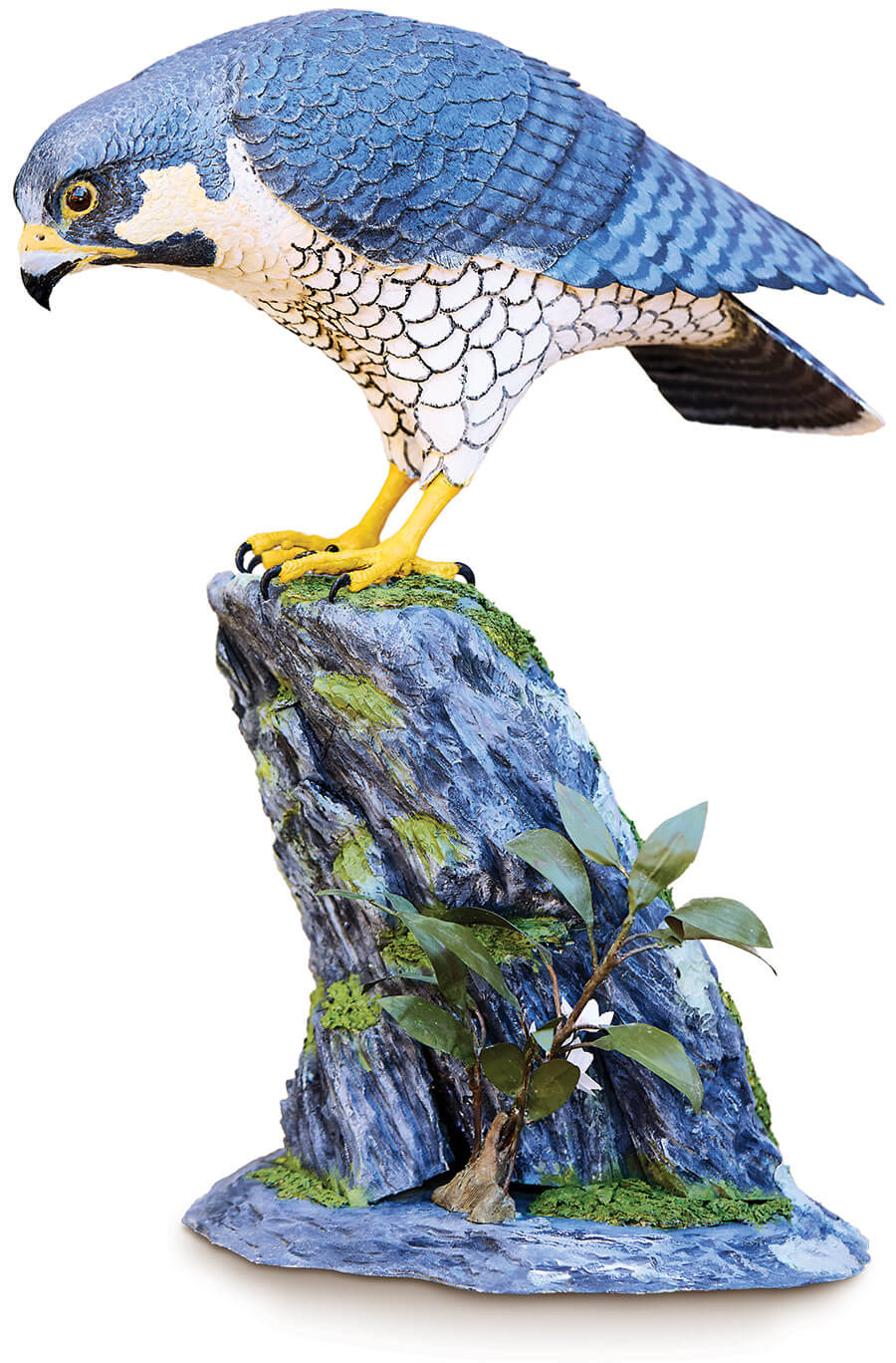 Nick Wehrmann's wood-carved falcon