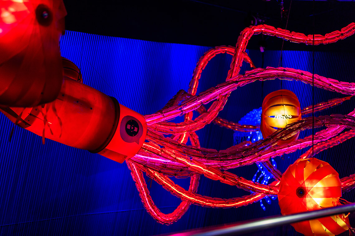 The Kraken structure at Aquarium Aglow