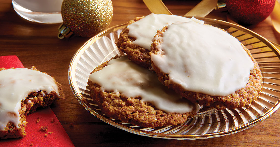 Iced Oatmeal Cookies