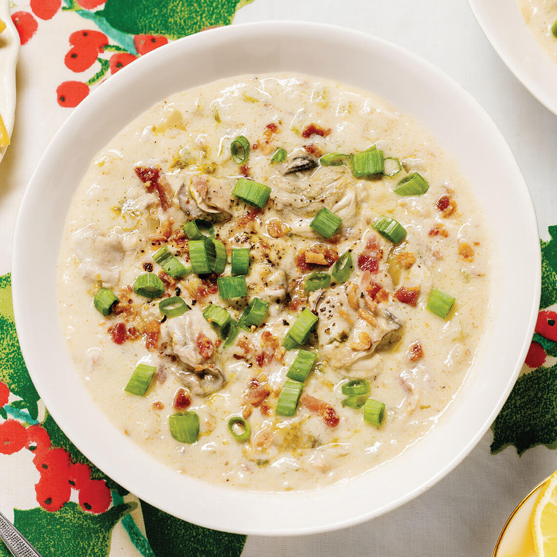 Bowl of oyster stew