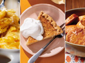 Mac and cheese, salted honey chess pie, and maple-glazed sweet potatoes