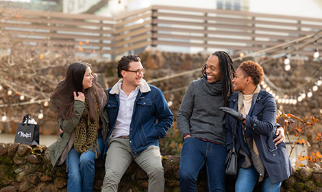 Group of friends in Winston-Salem