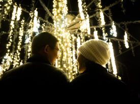 Couple at Winter Wonderlights