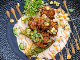 Crab hush puppies from Elliott's on Linden