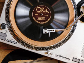 OKeh Record on a turntable