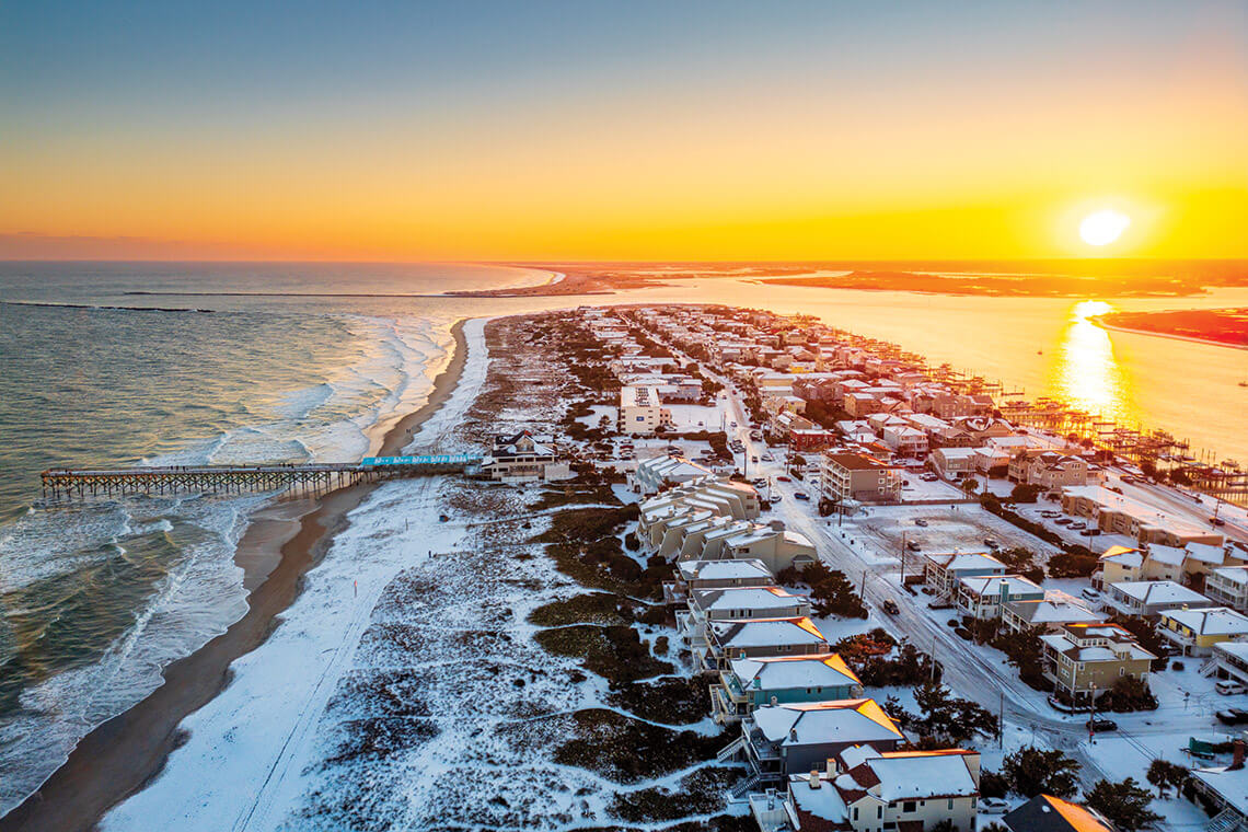 Snow on Wrightsville Beach