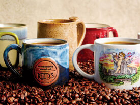 Collection of coffee mugs from around North Carolina