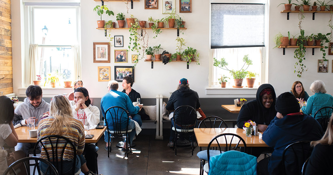 People at Chez Genese