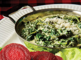Creamed spinach