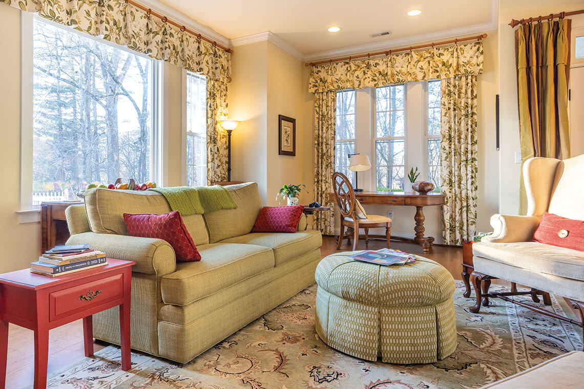 Communal living area at the Bed & Breakfast at Tiffany Hill