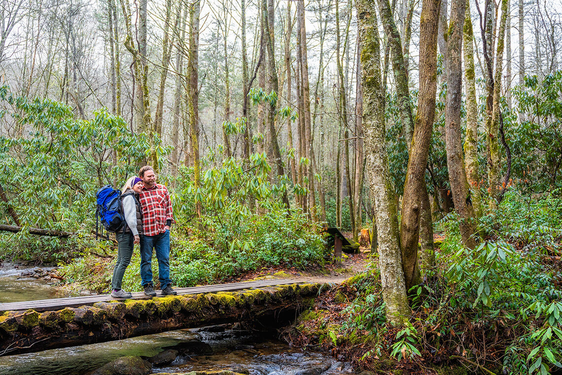 Hikers in Jackson County, NC