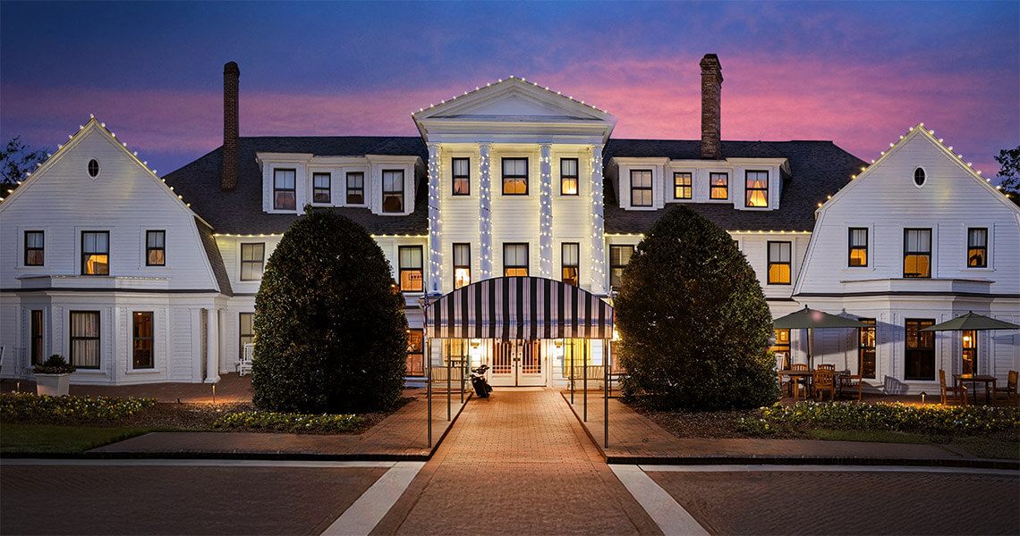 The Holly Inn at night