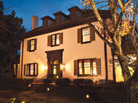 Morehead Manor Bed & Breakfast at dusk.