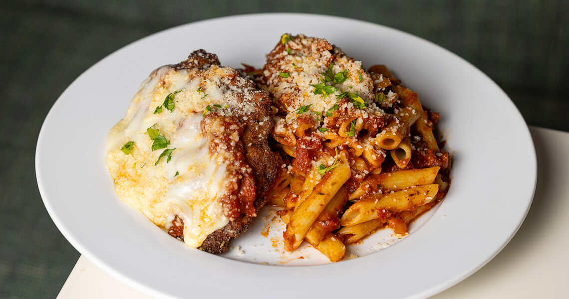 Chicken parmesan at Carrozza