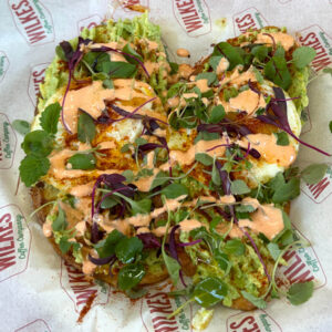 Avocado toast at Wilkes Coffee Company