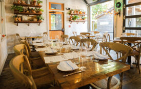 Dining room inside the Goodyear House