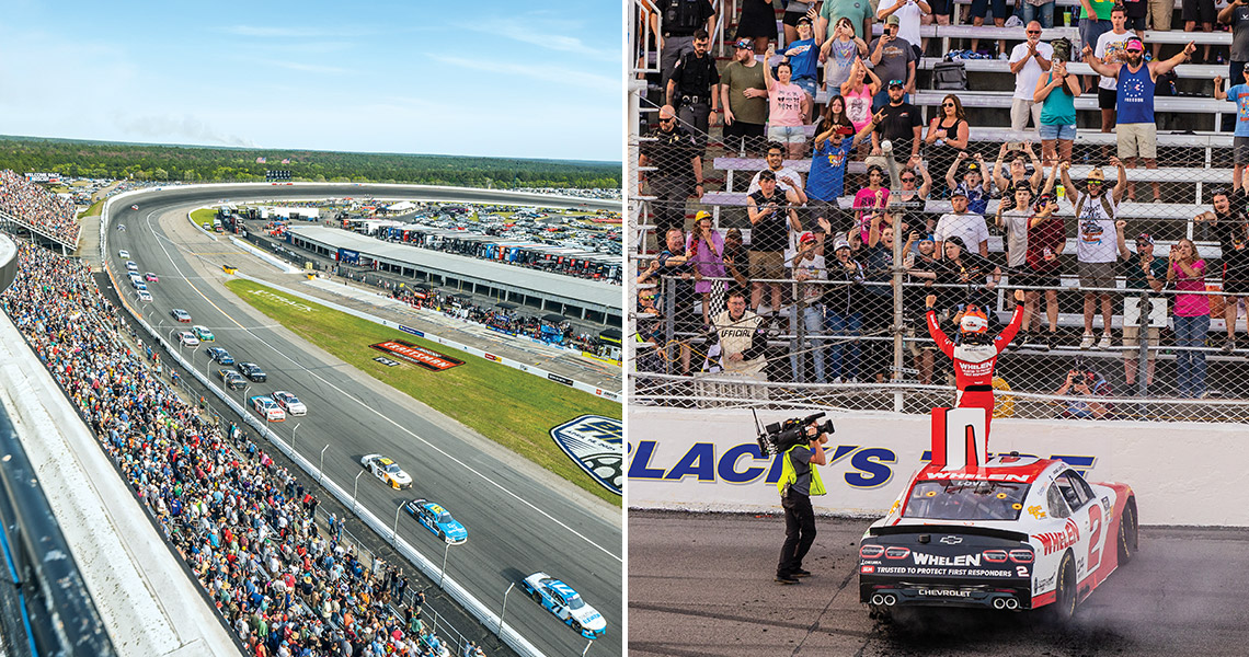 Racecars on the Rockingham Speedway
