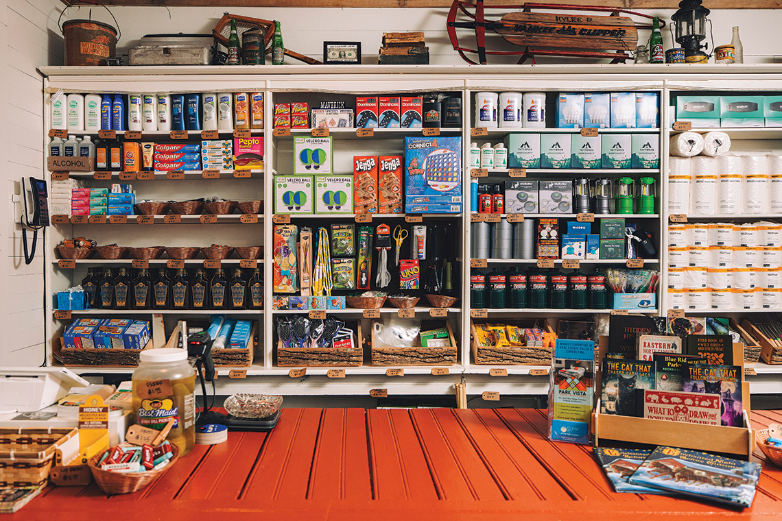 Watson General Store shelves