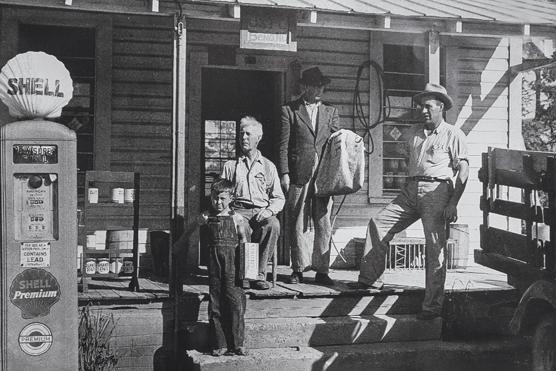 Black and white photo of Watson General Store