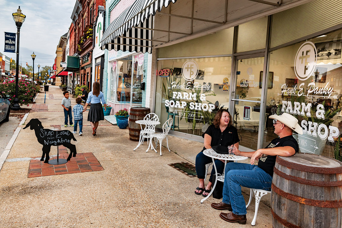 Hank E. Panky Storefront in Selma