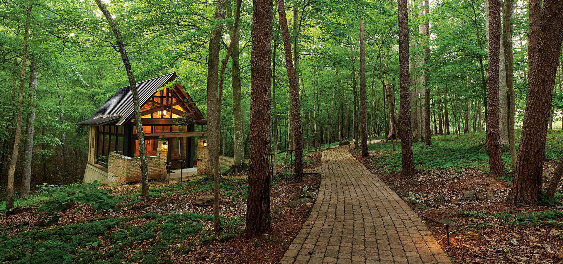 San Damino Chapel and exterior at St. Francis Springs