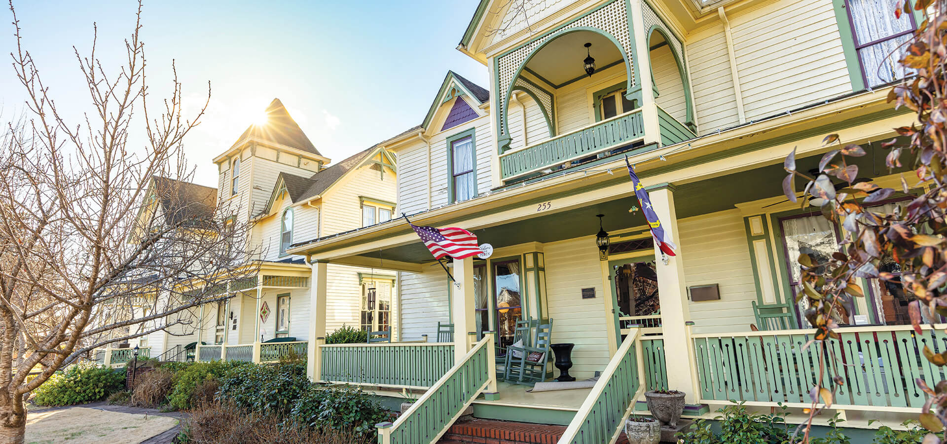 Exterior of the Carrier Houses Bed & Breakfast