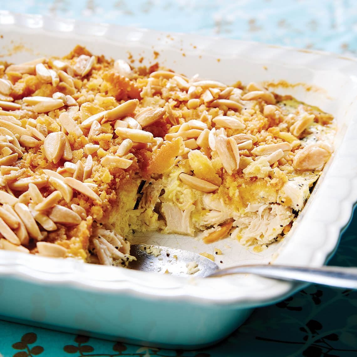 Poppy seed and chicken casserole
