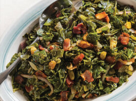 serving plate of greens