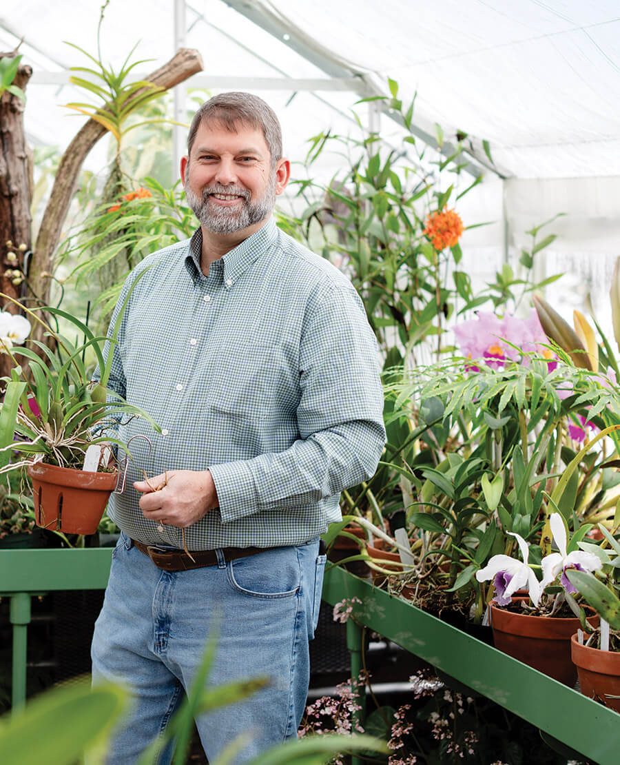 Jon Roethling in Brown Family Conservatory