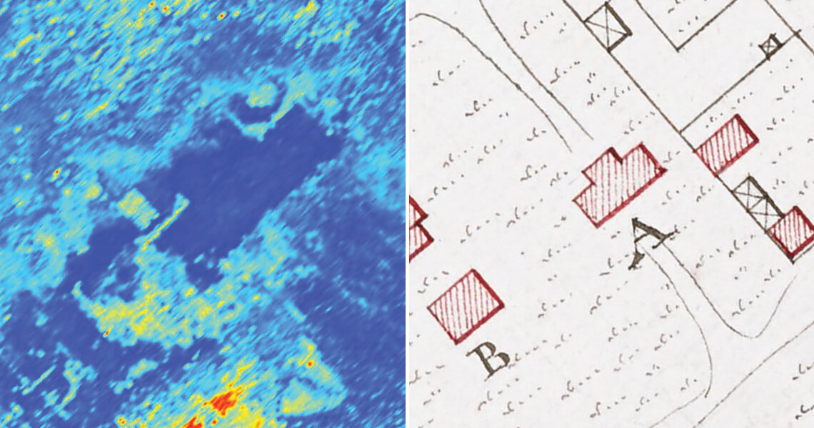 Radar images and Claude Sauthier's 1769 map of Halifax
